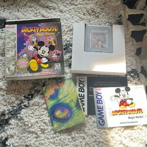 Mickey Mouse Magic Wands Gameboy game with original packaging